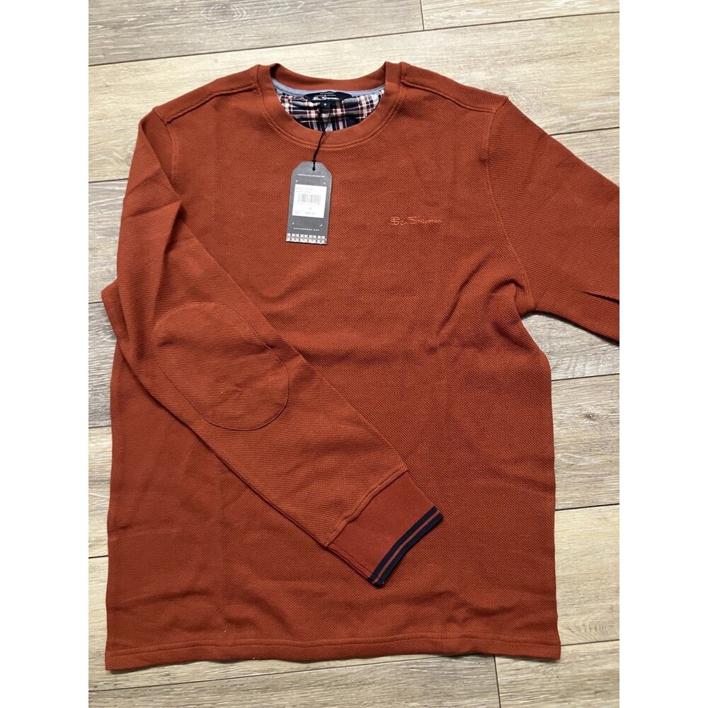 ben sherman, mens, long sleeve size medium burnt henna New with tags MSRP $89.00